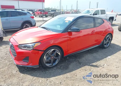 2019 Hyundai Veloster Turbo Ultimate из США, поврежденный, VIN KMHTH6AB3KU009615
